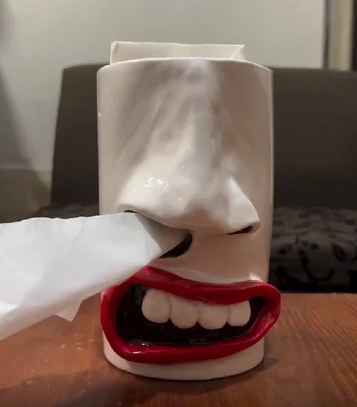 HappyFace™ - Handmade funny tissue box