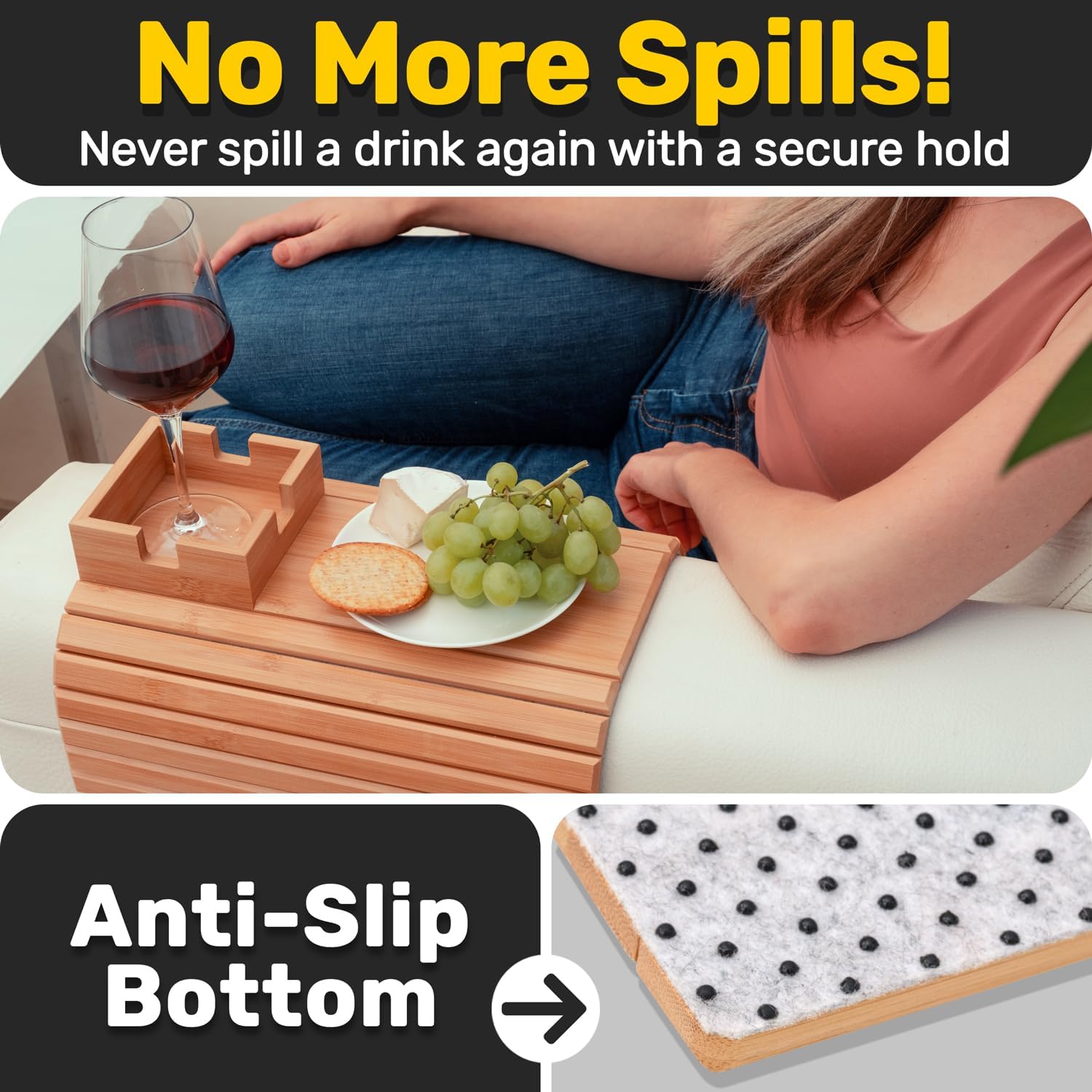 Armoni™ - Bamboo Armrest Tray