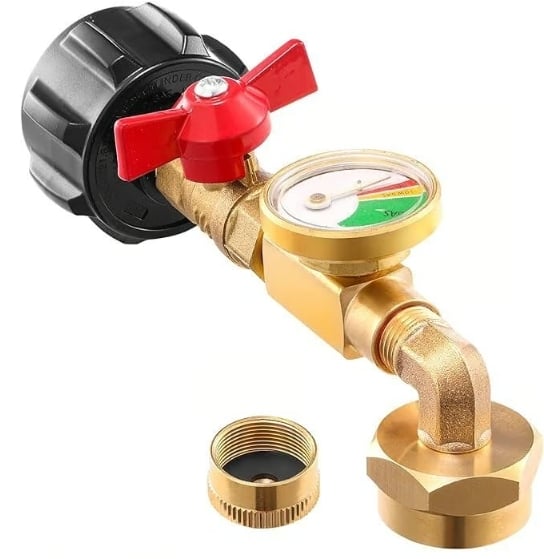 RefillX™ – Compact propane gas transfer adapter