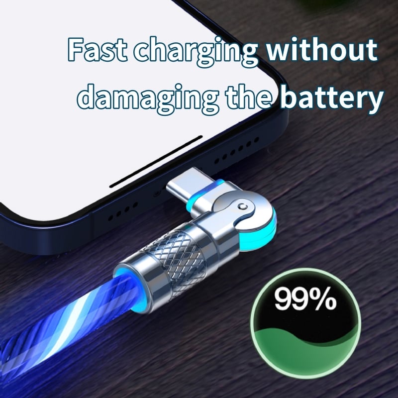 GlowLink™ - 540° rotating fast charge