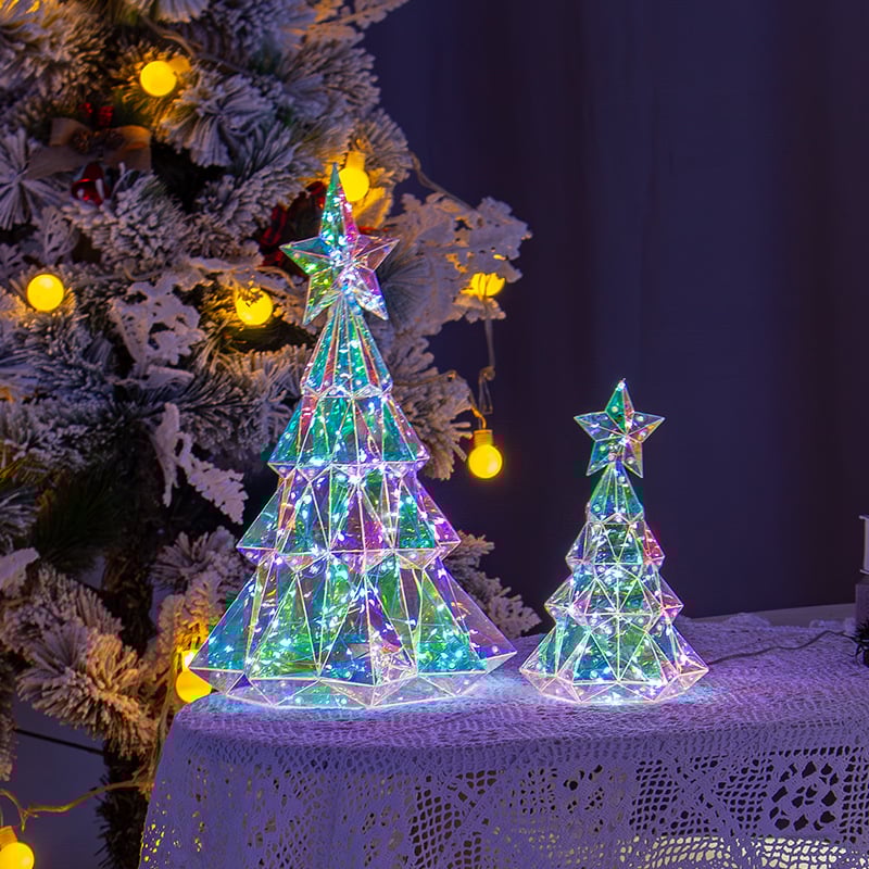 LumiGlitz™ - RGB Holographic Holiday Figures for Dazzling Festive Decor