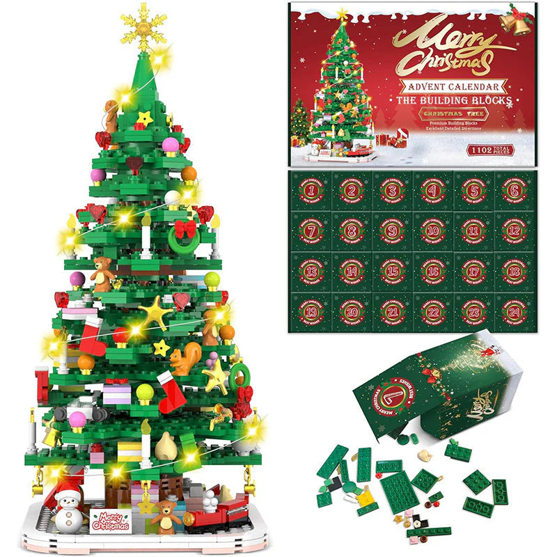 BuildaTree™ – Advent Calendar with Christmas Tree Building Blocks