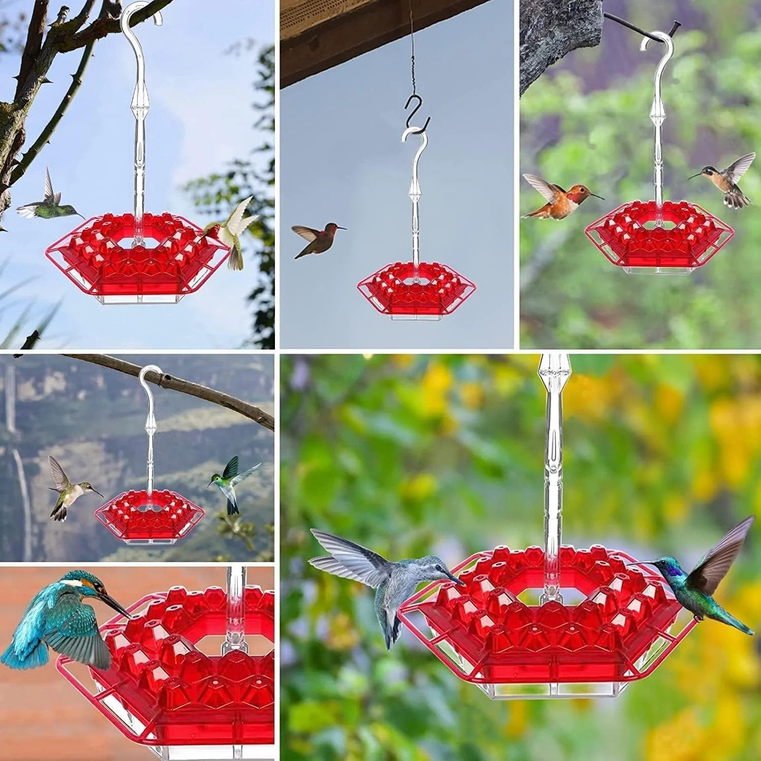 SkySip™ - Leak-proof hummingbird feeder