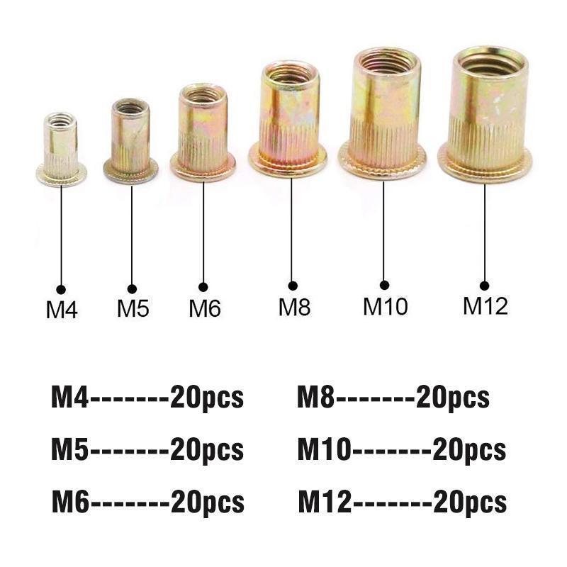 50% OFF | RivetCore™ | Rivet Nut Gun Head & Nutsert Caps (M4–M12)