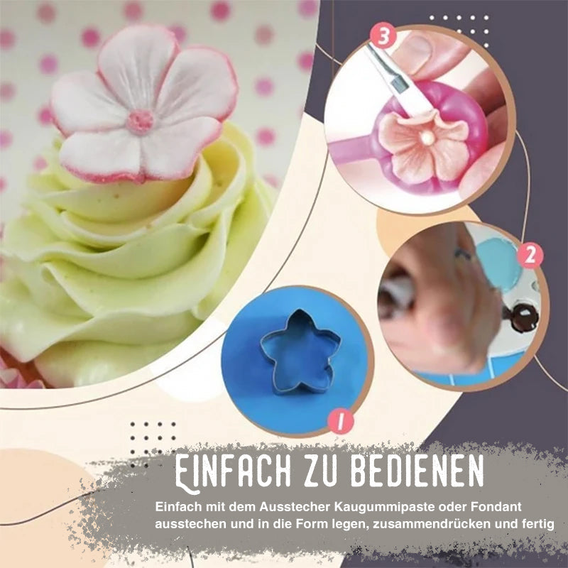 50% OFF | BloomCraft™ | Silicone Fondant Flower Mold for Cake Decorating