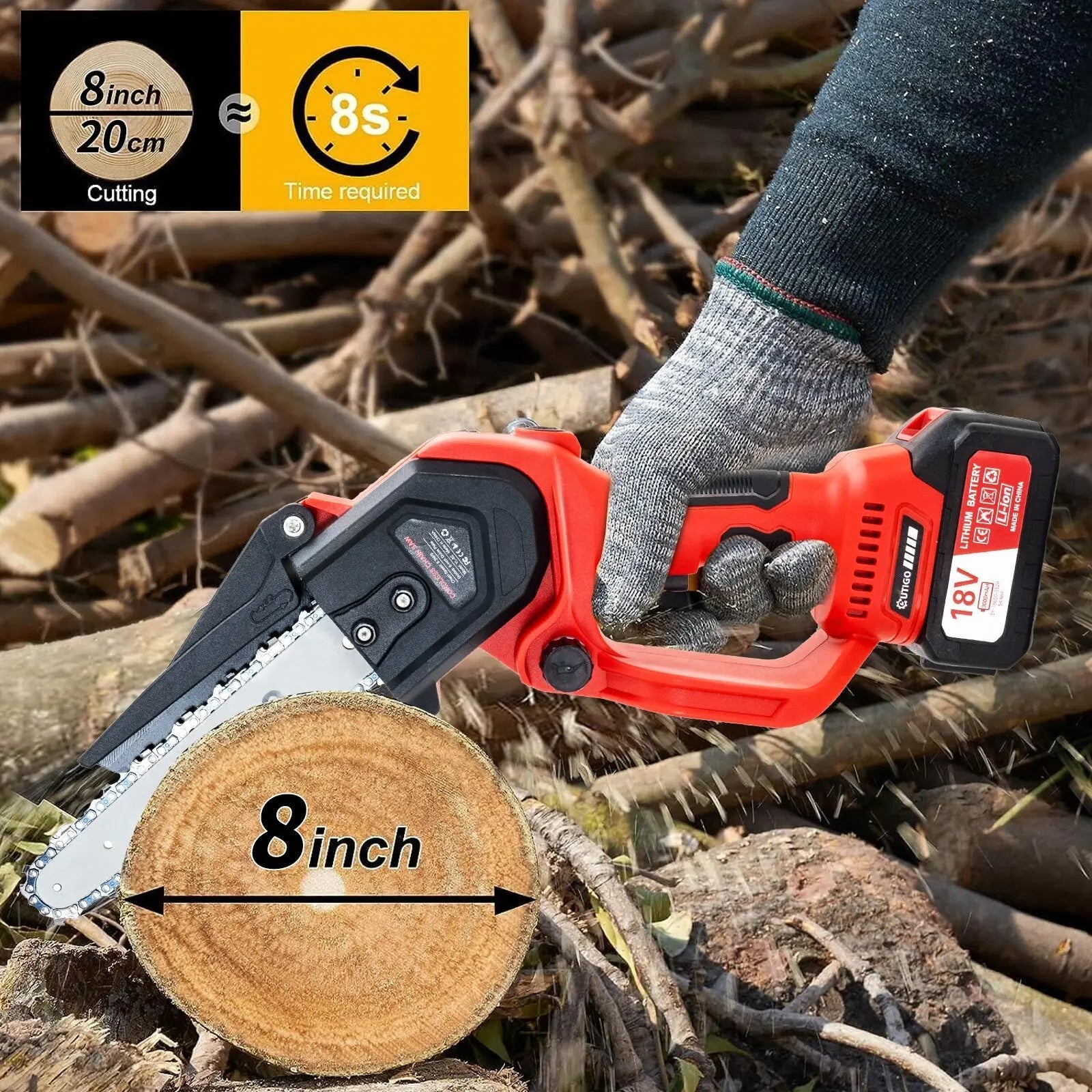50% OFF | ArborVolt™ | Cordless Mini Chainsaw