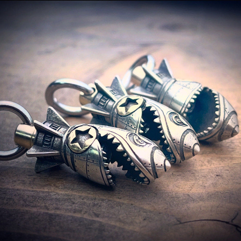 GrimTorque™ - Piston Skull Keychain