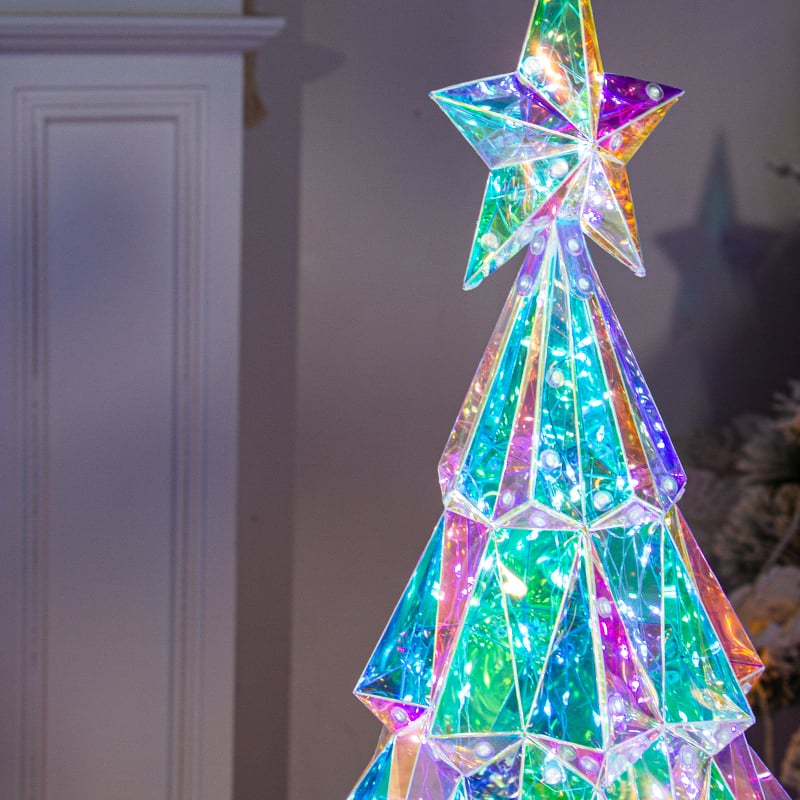 LumiGlitz™ - RGB Holographic Holiday Figures for Dazzling Festive Decor