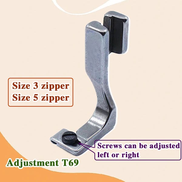1 + 2 FREE | ZipVeil™ | Adjustable Invisible Zipper Foot