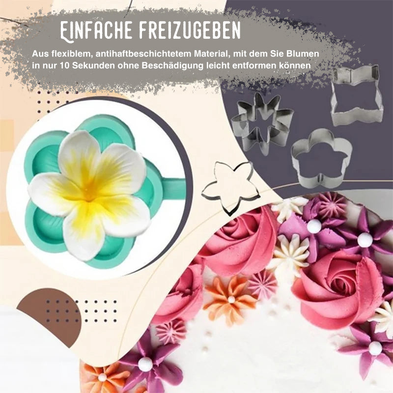 50% OFF | BloomCraft™ | Silicone Fondant Flower Mold for Cake Decorating