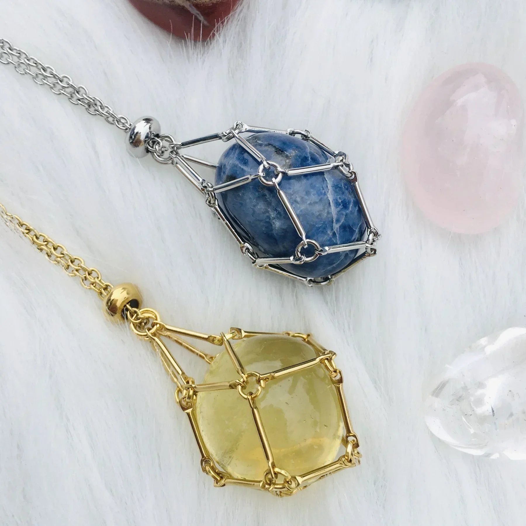 AuraCage™ - Crystal Cage Pendant