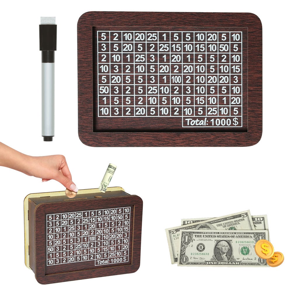 VaultCraft™ - Vintage wooden savings box