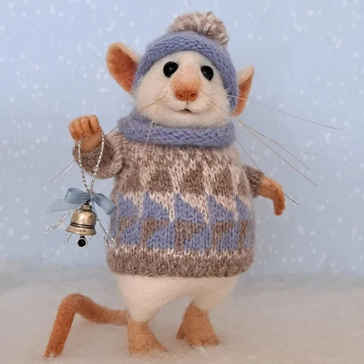 WhiskerWool™ - Handmade needle-felted mouse