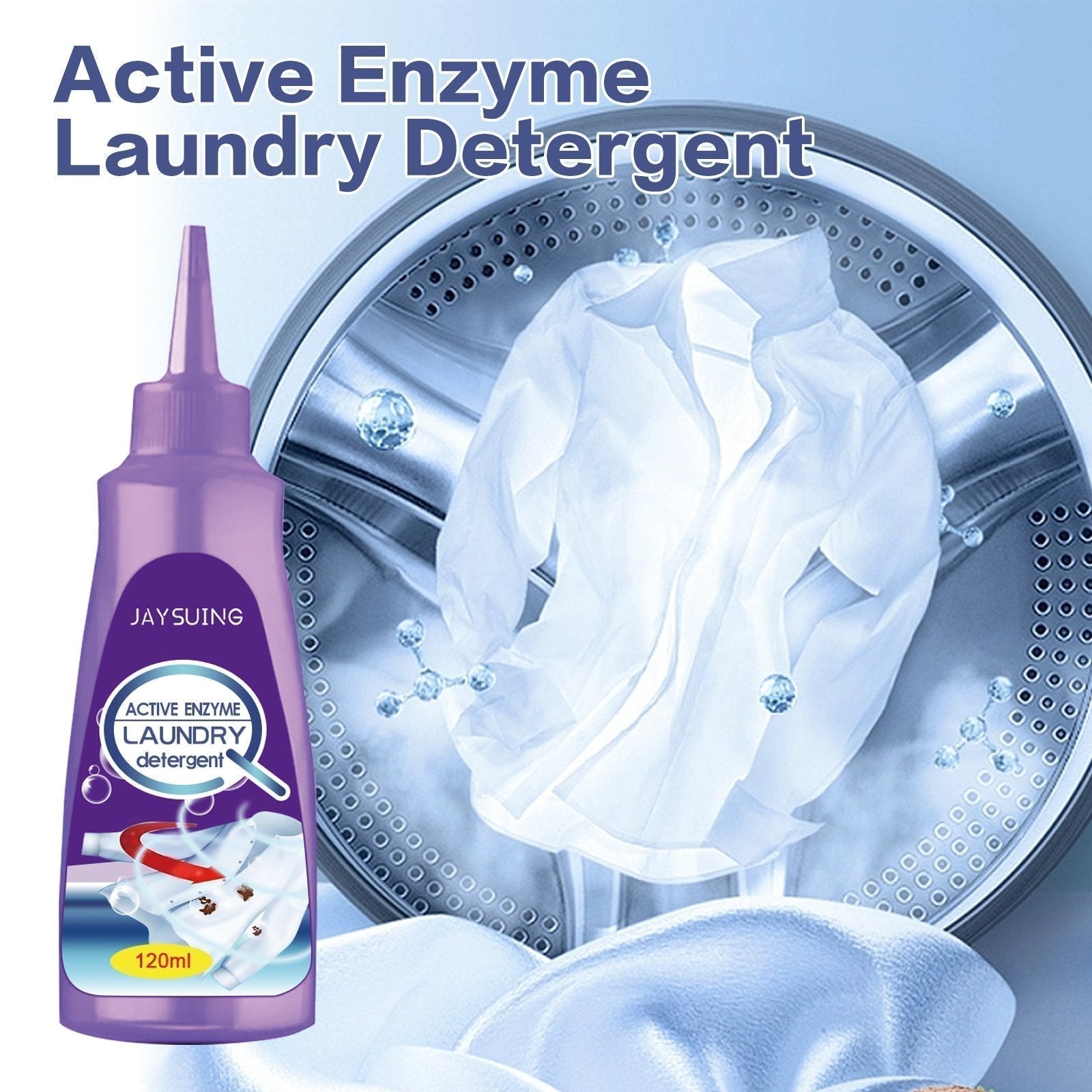 1+1 Free | SwiftClean™ | Enzyme Stain Remover for Clothes