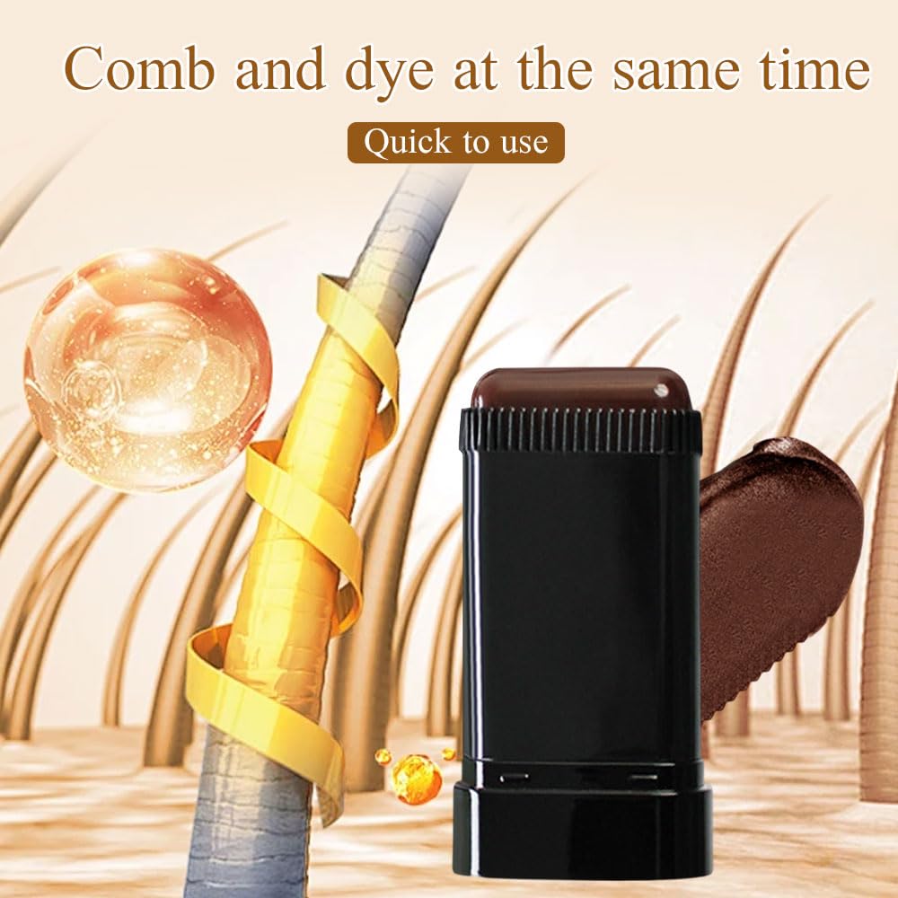 ShadeFlex™ - Instant gray coverage stick with built-in comb
