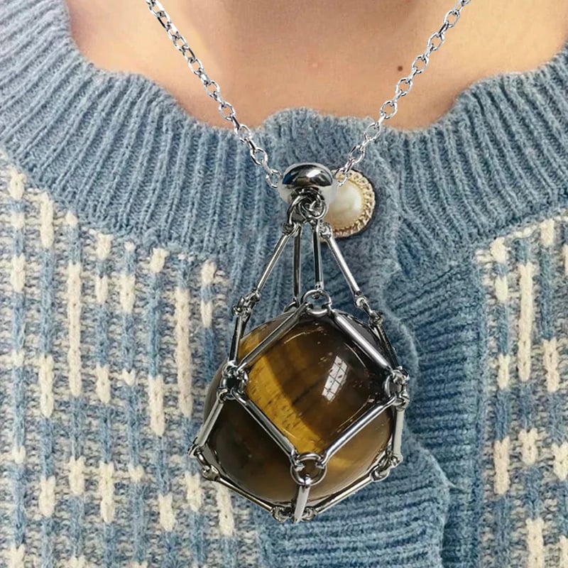 AuraCage™ - Crystal Cage Pendant