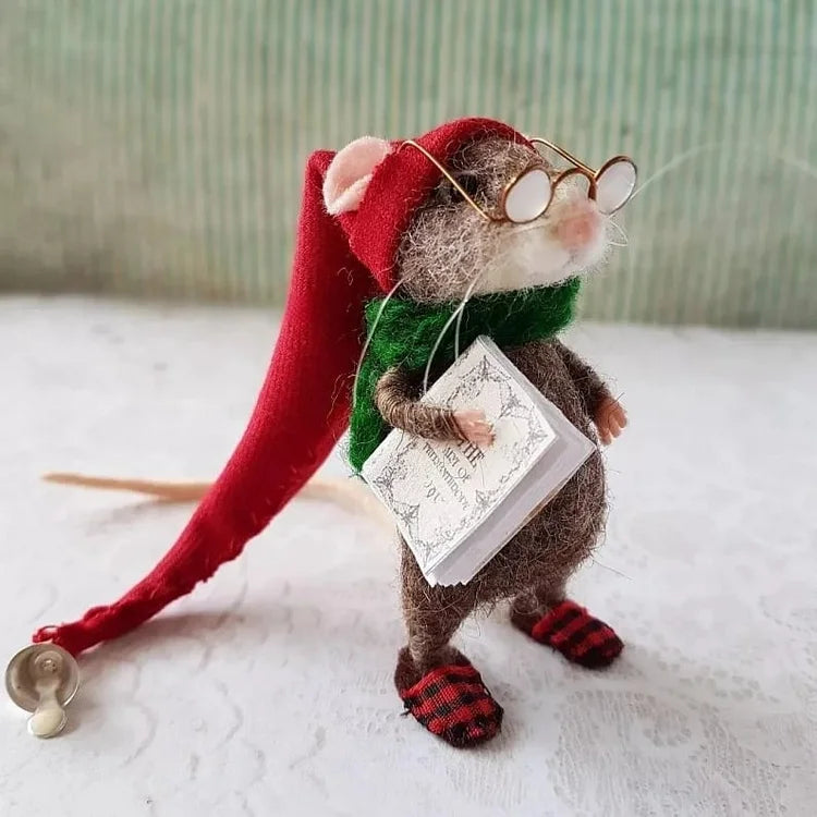 WhiskerWool™ - Handmade needle-felted mouse