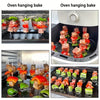 5+5 Free | CrispSpire™ | Air Fryer Skewers, stainless steel vertical skewers for even cooking