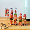5+5 Free | CrispSpire™ | Air Fryer Skewers, stainless steel vertical skewers for even cooking