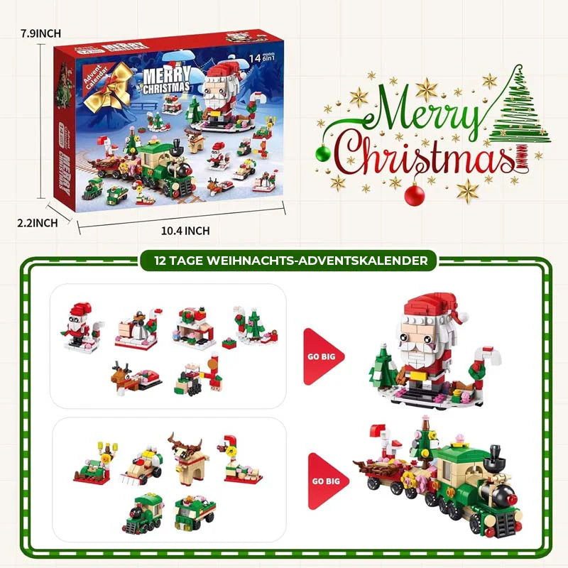 BuildaTree™ – Advent Calendar with Christmas Tree Building Blocks
