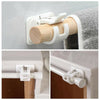 (3 + 3 FREE) | DrapeDock™ | No-Drill Adjustable Curtain Rod Holders (6 Pack)