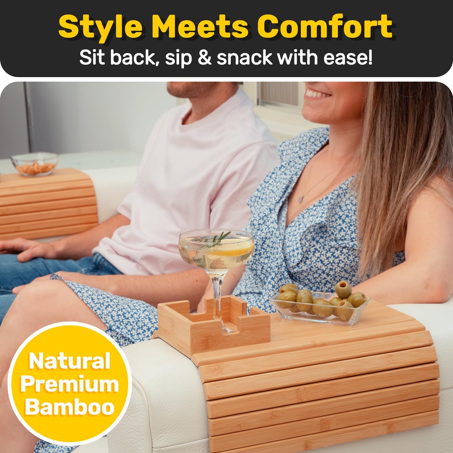 Armoni™ - Bamboo Armrest Tray