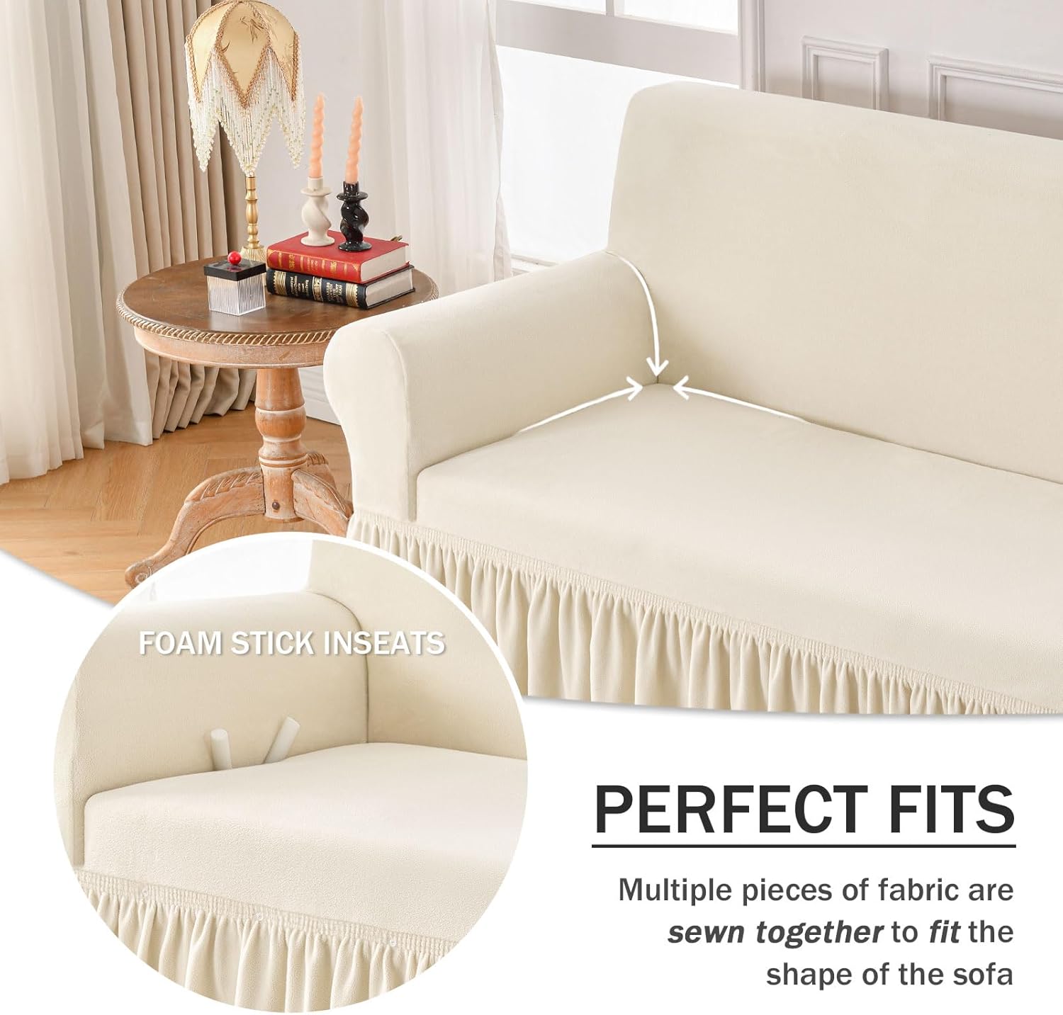 PlushGuard™ - Plush Stretch Sofa Cover