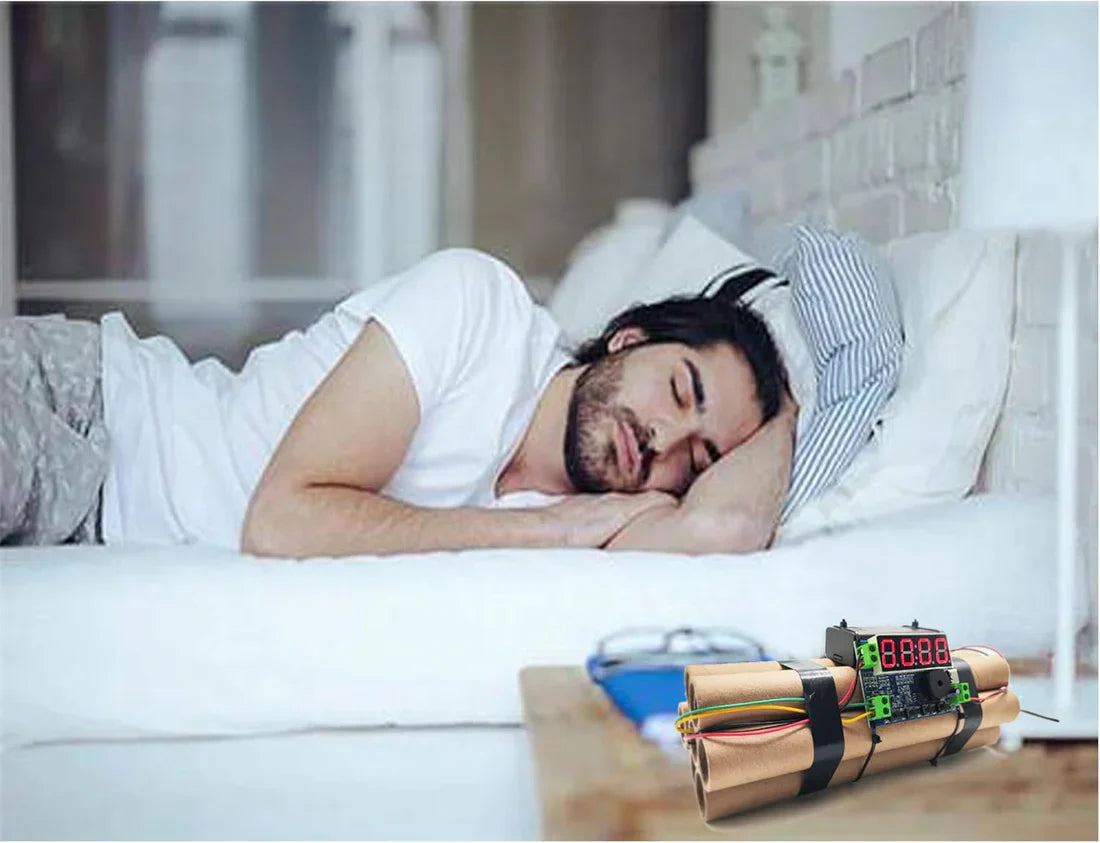 BlastTime™- Dynamite-style novelty clock
