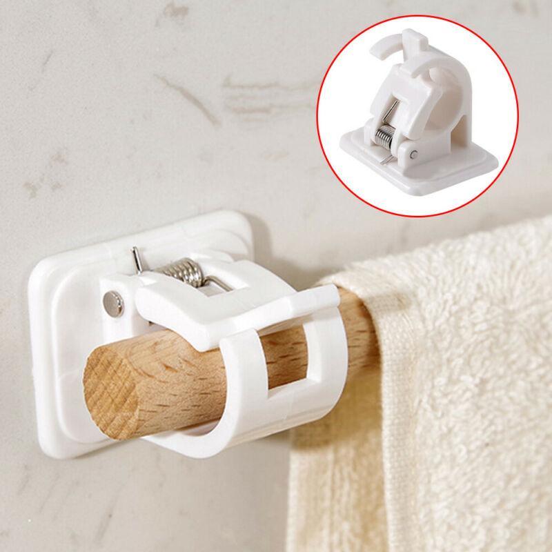 (3 + 3 FREE) | DrapeDock™ | No-Drill Adjustable Curtain Rod Holders (6 Pack)