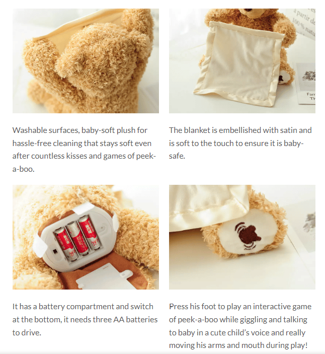 HugHarmony™ - Peekaboo Plush Bear