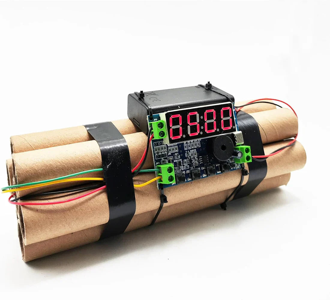 BlastTime™- Dynamite-style novelty clock