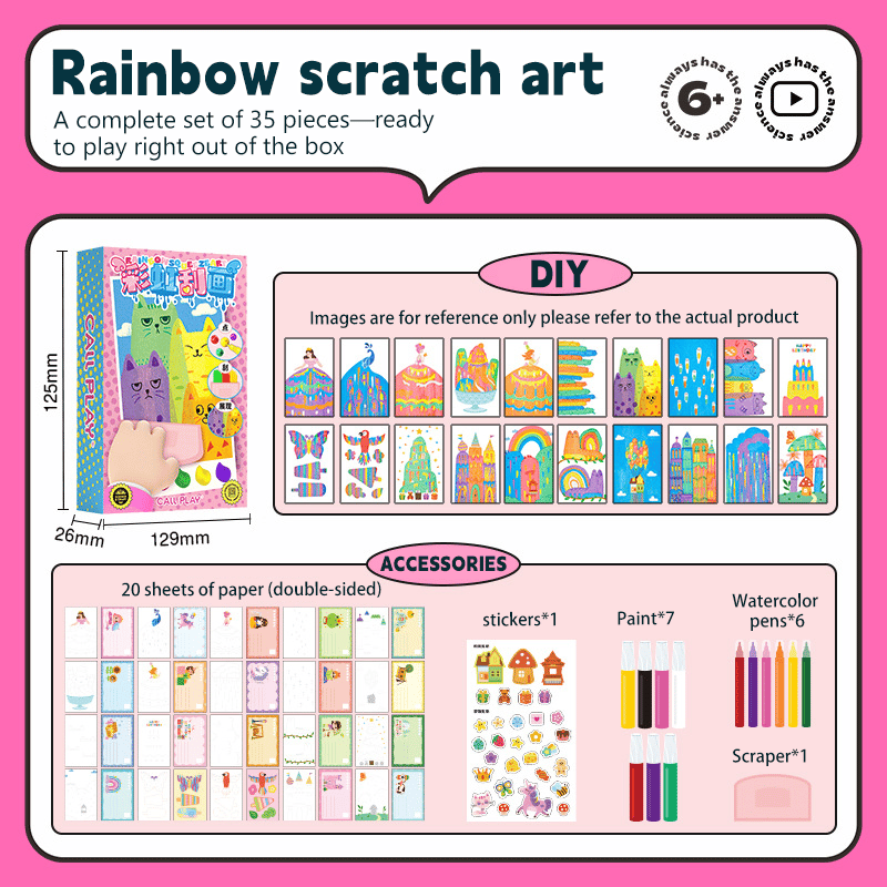 MagicScratch™ - Rainbow art kit