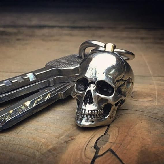 GrimTorque™ - Piston Skull Keychain