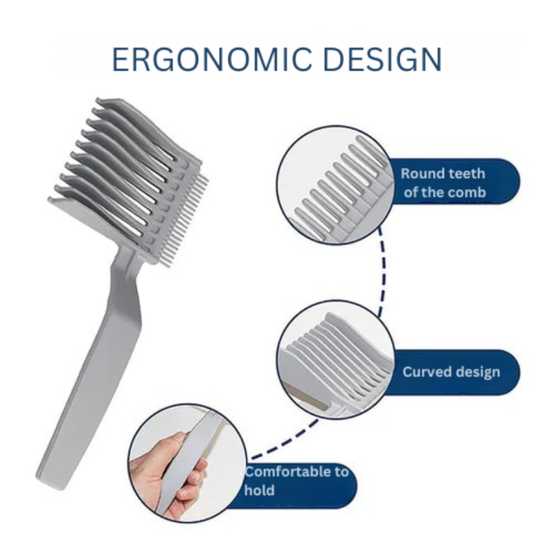 TrimEase™ - Ergonomic hair cutting comb