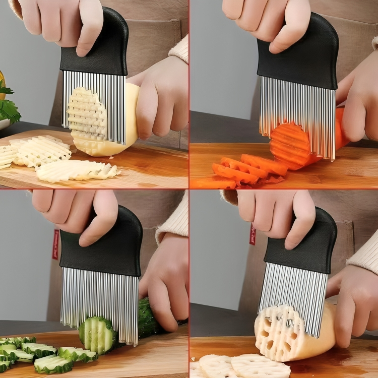 RippleCutter™ - Wave cutter kitchen cuts
