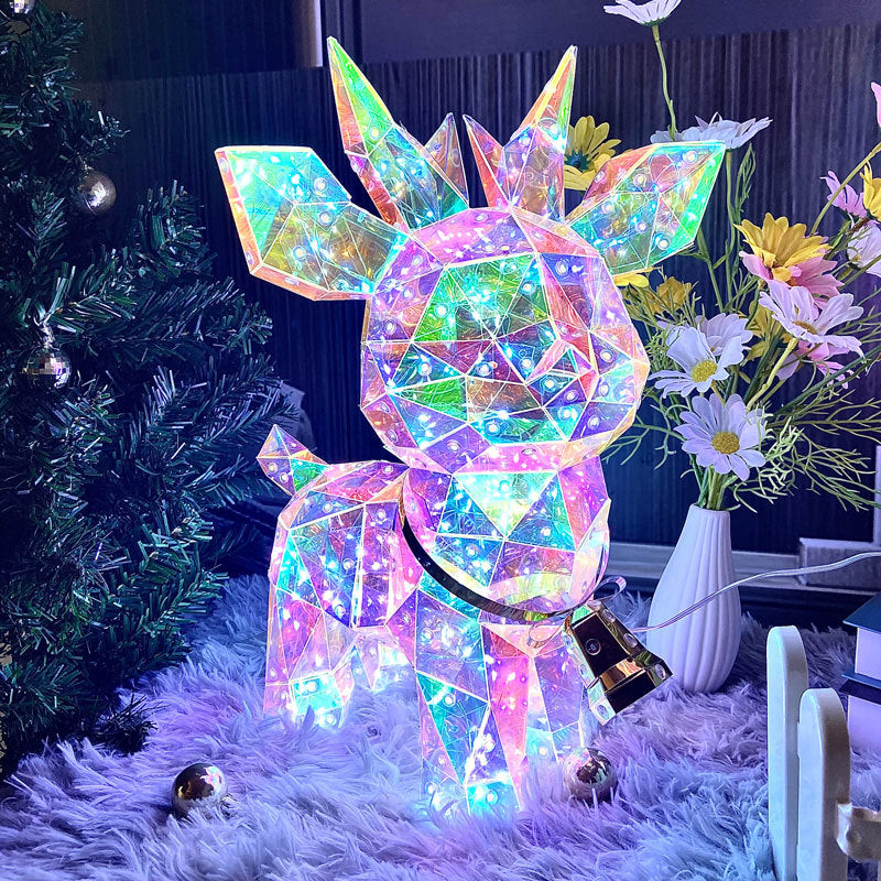 LumiGlitz™ - RGB Holographic Holiday Figures for Dazzling Festive Decor