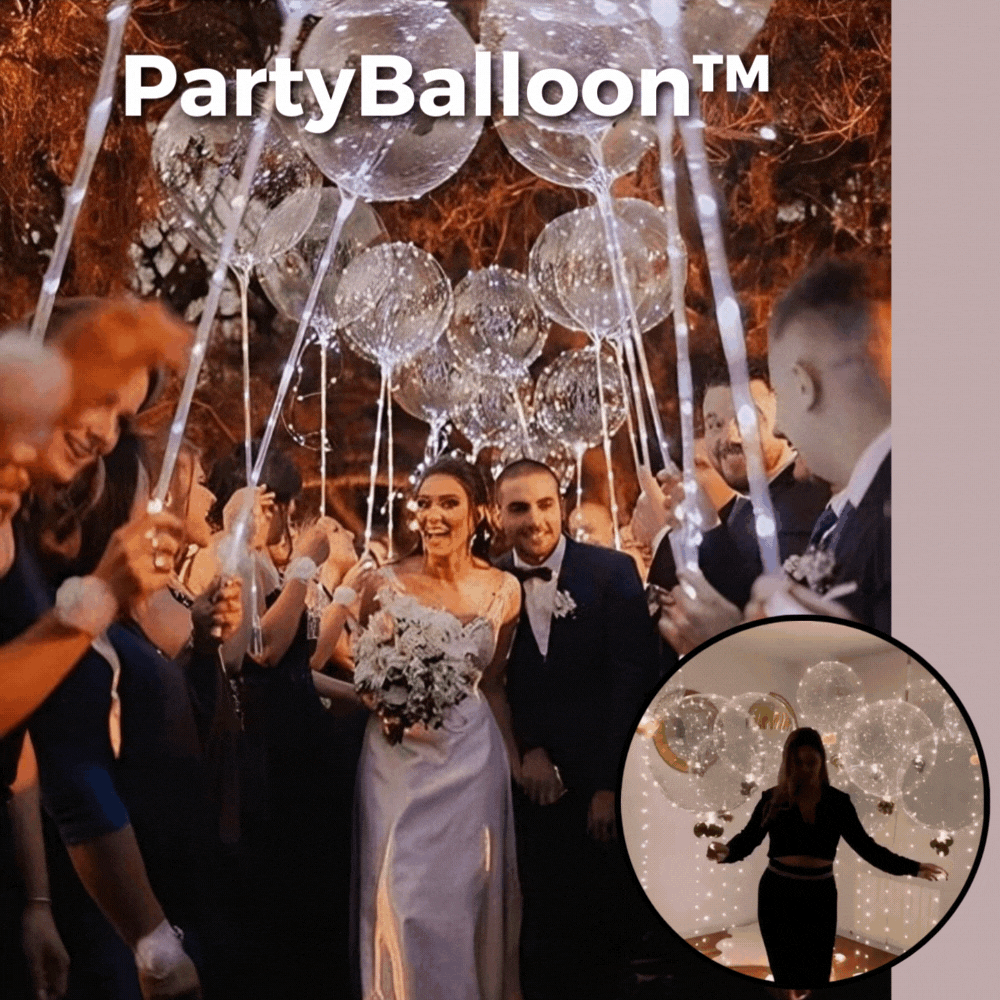 5+5 FREE | PartyBalloon™ - XXL LED balloons for magical decorations
