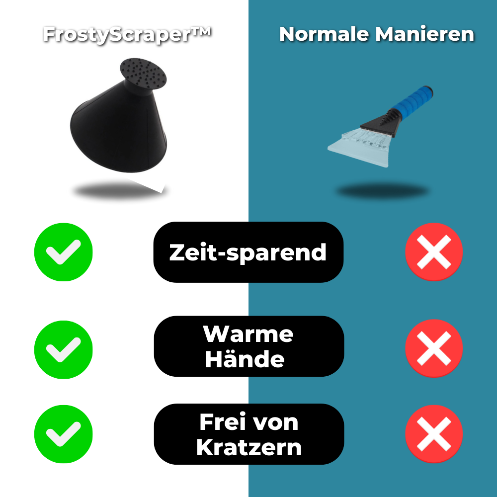 1+1 FREE | FrostyScraper™ - Cone-shaped ice scraper