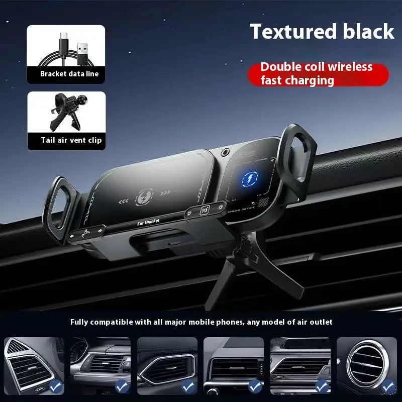 ChargeGrip™ - Fast Wireless Car Charger & Secure 360° Phone Mount