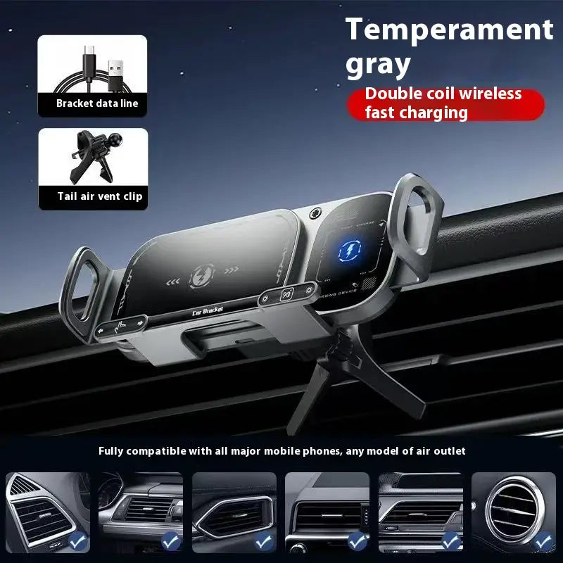 ChargeGrip™ - Fast Wireless Car Charger & Secure 360° Phone Mount