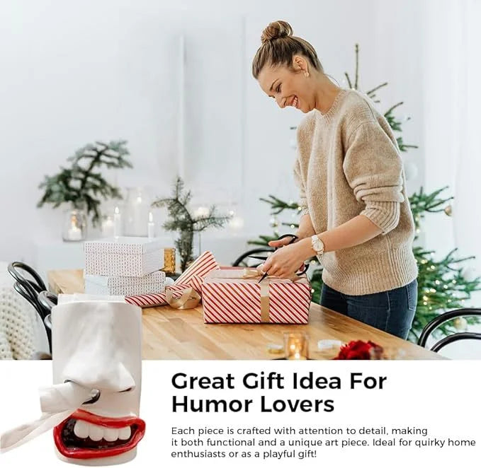 HappyFace™ - Handmade funny tissue box