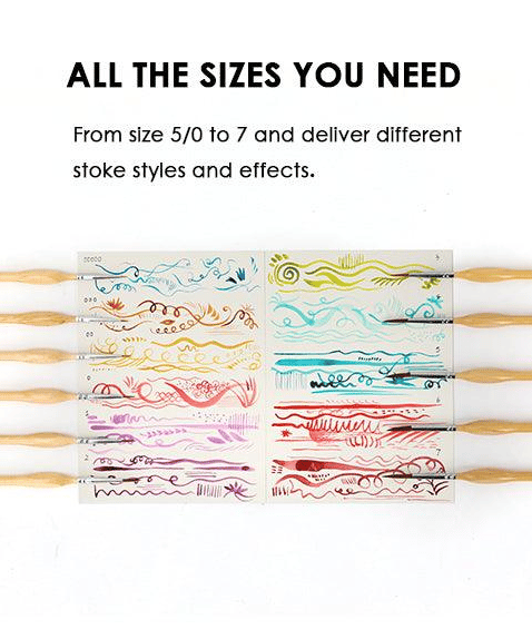 50% OFF | ArtStrokes™ | Miniature Paint Brush Set for Fine Detail Work