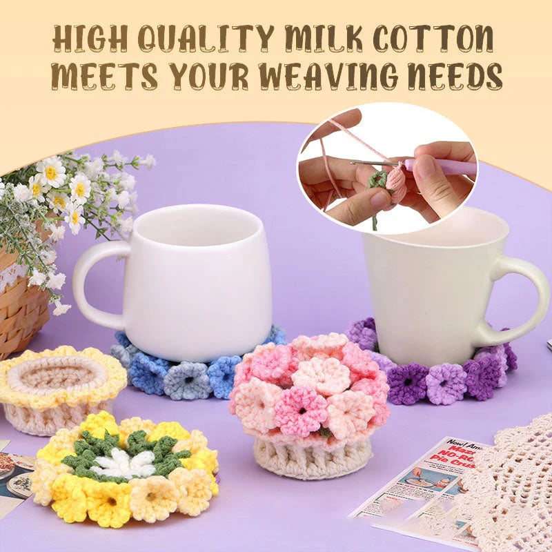 FloraWeave™ - DIY Wool Coaster Pack