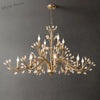 American Modern LED Crystal Ceiling Chandeliers - French Elegance for Living and Dining Spaces