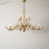 American Modern LED Crystal Ceiling Chandeliers - French Elegance for Living and Dining Spaces