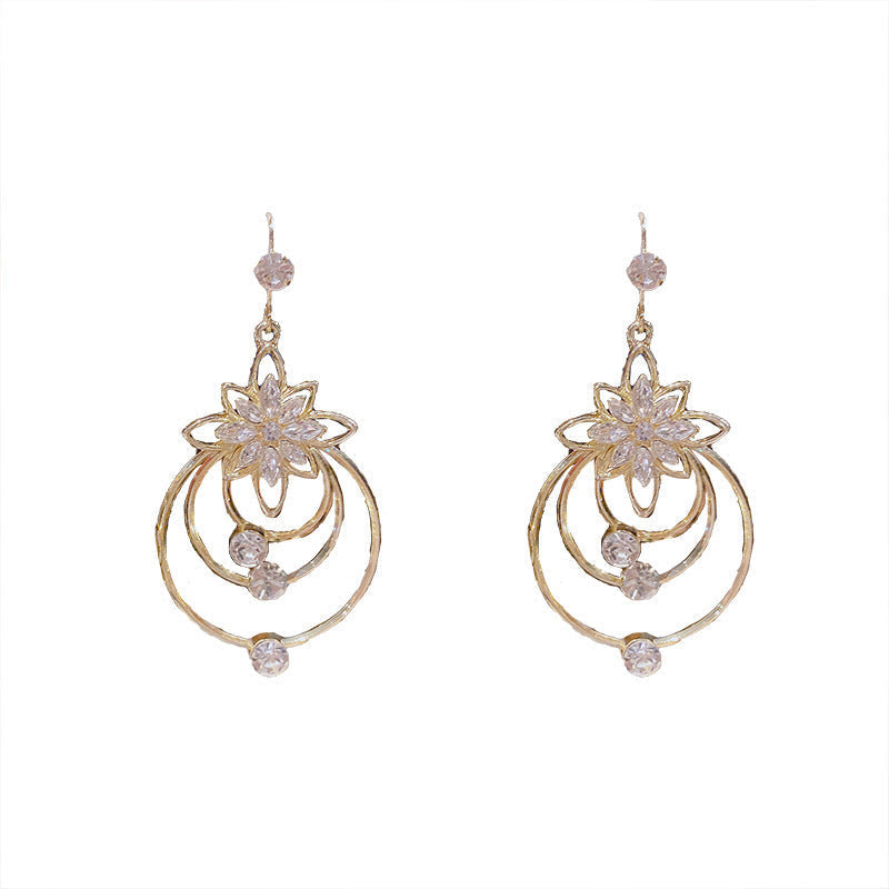 2+2 Free | Lotessa™ | 18K Gold Plated Sterling Silver Lotus Crystal Earrings