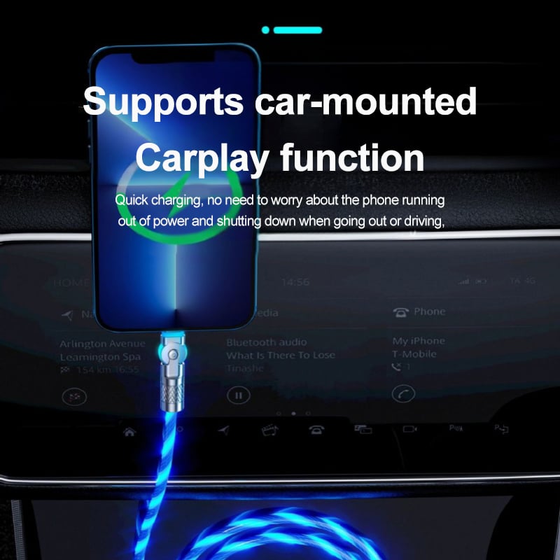 GlowLink™ - 540° rotating fast charge