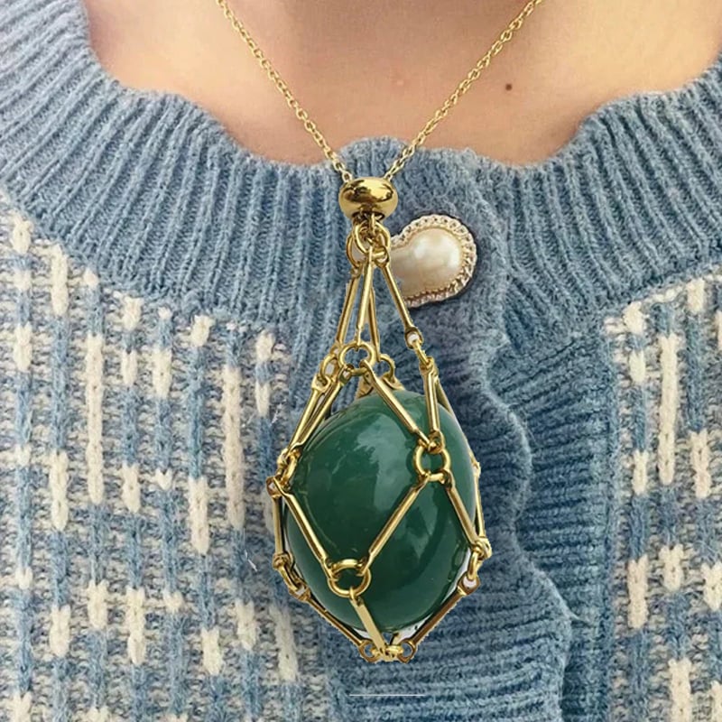 AuraCage™ - Crystal Cage Pendant
