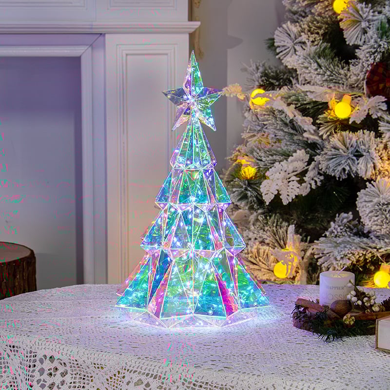 LumiGlitz™ - RGB Holographic Holiday Figures for Dazzling Festive Decor