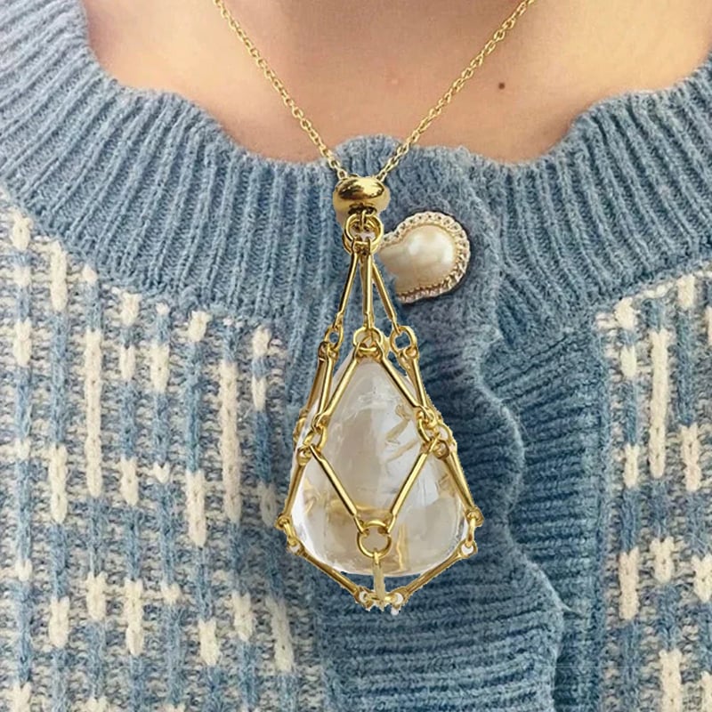 AuraCage™ - Crystal Cage Pendant